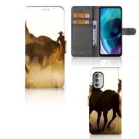 Motorola Moto G51 5G | Telefoonhoesje | Met pasjeshouder | Design Cowboy
