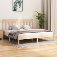 Bedframe massief hout 200x200 cm