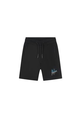 Malelions Junior Split Shorts Zwart / Blauw maat