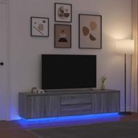 Tv-meubel met LED-verlichting 100x41x50 cm oud houtkleurig Tv-meubel met LED-verlichting 100x41x50 cm oud houtkleurig