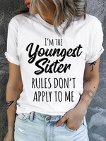 Womens Funny Sister Gift Old Sister Casual Cotton T-Shirt - thumbnail