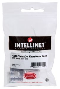 Intellinet 167062 RJ45-inbouwmodule Keystone CAT 5e, CAT 6