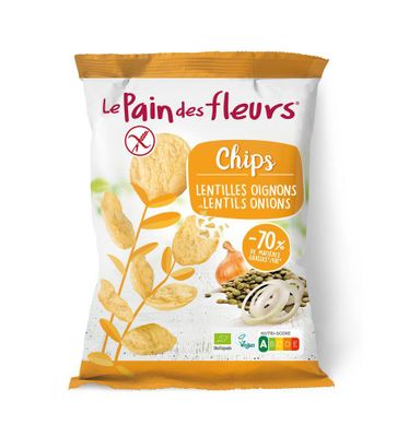 Chips met linzen en ui bio