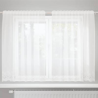 Gordijnen met gordijnen Wit 150 x 140 cm Polyester