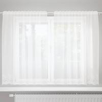 Gordijnen met gordijnen Wit 150 x 140 cm Polyester