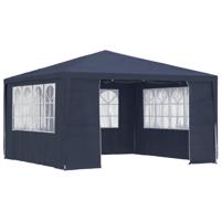 Partytent met zijwanden professioneel 90 g/m² 4x4 m blauw