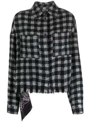 Destin chemise Milvaparma à carreaux - Noir