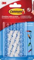 Command decohaak, extra small, draagvermogen 225 gram, transparant, blister van 20 stuks Command decohaak, extra small, draagvermogen 225 gram, transparant, blister van 20 stuks