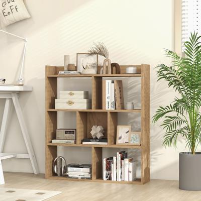 Open Boekenkast Zelfdragende Houten Boekenkast met Anti-kantelfunctie Modern Opbergmeubel