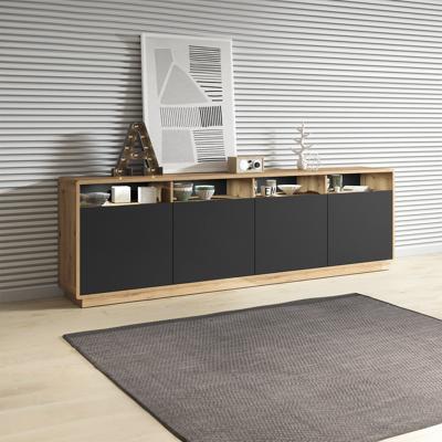 Home365 Dressoir Asmund - 4-deurs - Wotan Eiken
