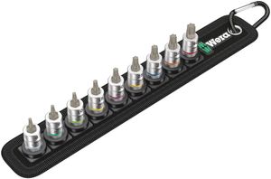 Wera Belt 3 TORX® HF Zyklop Bit-doppen-set TORX®, met vasthoudfunctie, met 1/4" -aandrijving, 10 -delig - 1 stuk(s) - 05003882001