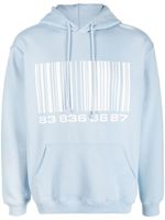 VTMNTS hoodie Big Barcode - Bleu