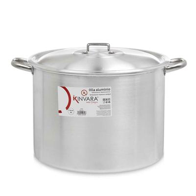 Kookpan/soeppan met deksel - Aluminium - 35 liter - D40 x H29 cm Kookpan/soeppan met deksel - Aluminium - 35 liter - D40 x H29 cm