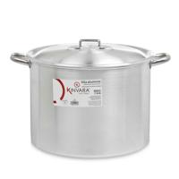 Kookpan/soeppan met deksel - Aluminium - 35 liter - D40 x H29 cm