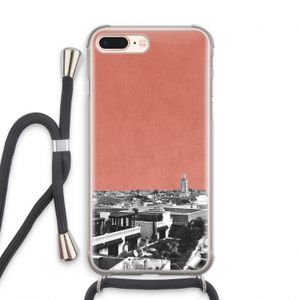 Marrakech Skyline : iPhone 8 Plus Transparant Hoesje met koord