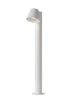 Lucide DINGO-LED - Sokkellamp Buiten - LED Dimb. - GU10 - 1x5W 3000K - IP44 - Wit - thumbnail