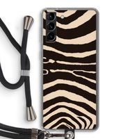 Arizona Zebra: Samsung Galaxy S21 Plus Transparant Hoesje met koord
