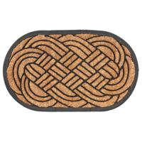 Deurmat rubber/kokos geweven L