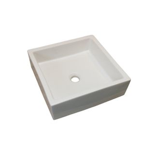HR Badmeubelen Elemento waskom - 40x40x12.5cm - vierkant - wit 73173025