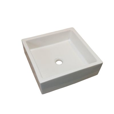 HR Badmeubelen Elemento waskom - 40x40x12.5cm - vierkant - wit 73173025