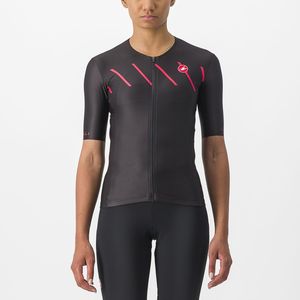 Castelli Free speed 2 W race tri top zwart/rood dames XL