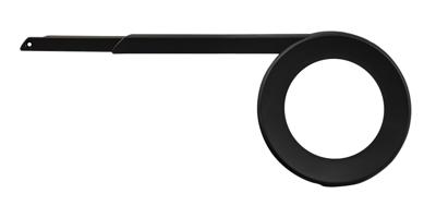 Herrmans kettingscherm slyde 38t ø118mm 319mm zwart