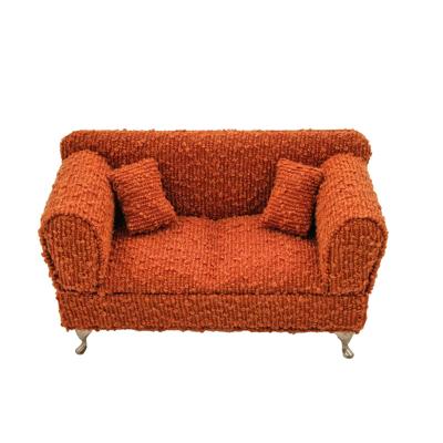 Juwelenkistje Versa Rood Polyester Metaal Spiegel Hout MDF 9,5 X 12,5 X 23,5 CM Sofa