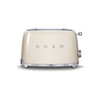 Smeg TSF01CREU 50&apos;s style broodrooster 2X2 geschikt voor twee sneetjes brood, Creme