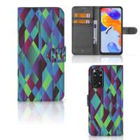 Xiaomi Redmi Note 11 Pro 5G/4G | Book Case | Abstract Green Blue Xiaomi Redmi Note 11 Pro 5G/4G | Book Case | Abstract Green Blue