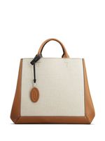 Tod's sac cabas à design colour block - Marron - thumbnail