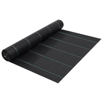 VidaXL Worteldoek 2x25 m pp zwart