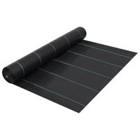 VidaXL Worteldoek 2x25 m pp zwart VidaXL Worteldoek 2x25 m pp zwart