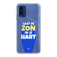 Laat de zon in je hart: Xiaomi Redmi 9T Transparant Hoesje