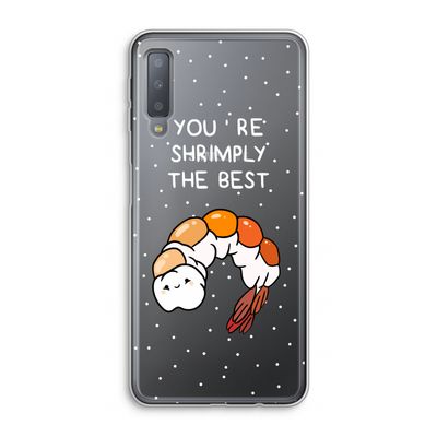 You're Shrimply The Best: Samsung Galaxy A7 (2018) Transparant Hoesje