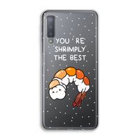 You're Shrimply The Best: Samsung Galaxy A7 (2018) Transparant Hoesje