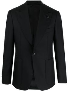 Lardini blazer à simple boutonnage - Noir