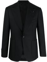 Lardini blazer à simple boutonnage - Noir - thumbnail