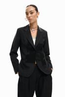 Colbert met strepen patch - BLACK - S