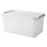 Curver Handy+ Opbergbox 50L Transparant/Grijs/Wit
