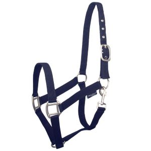 Pagony nylon halster blauw maat:pony