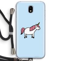 Eenhoorn: Samsung Galaxy J5 (2017) Transparant Hoesje met koord Eenhoorn: Samsung Galaxy J5 (2017) Transparant Hoesje met koord