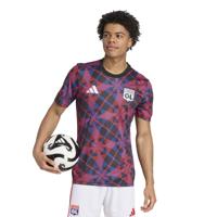 adidas Olympique Lyon Pre-Match Trainingsshirt 2025-2026 Zwart Rood Blauw Wit