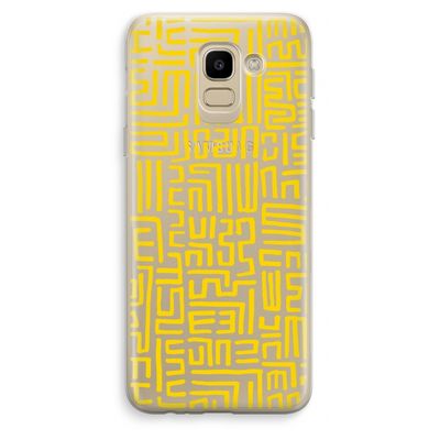 Majorelle Blue Print: Samsung Galaxy J6 (2018) Transparant Hoesje