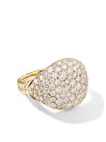 David Yurman bague Chevron en or blanc 18ct ornée de diamants - thumbnail