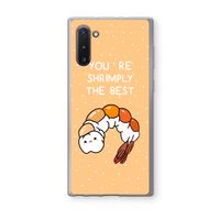 You're Shrimply The Best: Samsung Galaxy Note 10 Transparant Hoesje
