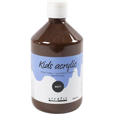 Creativ Company Acrylverf mat, bruin, 500 ml/ 1 fles