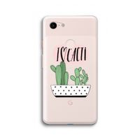 I love cacti: Google Pixel 3 XL Transparant Hoesje