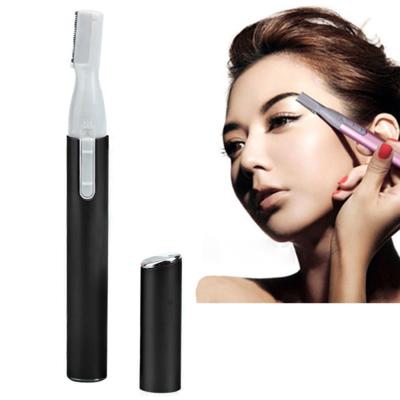 2 stuks draagbare elektrische wenkbrauw gezicht haartrimmer Micro Precision verwijdering Clipper scheerapparaat gezicht zorg scheren Trimmers (klassie