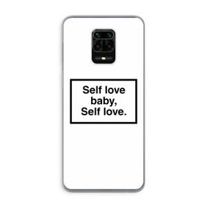 Self love: Xiaomi Redmi Note 9 Pro Transparant Hoesje