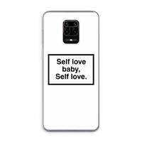 Self love: Xiaomi Redmi Note 9 Pro Transparant Hoesje